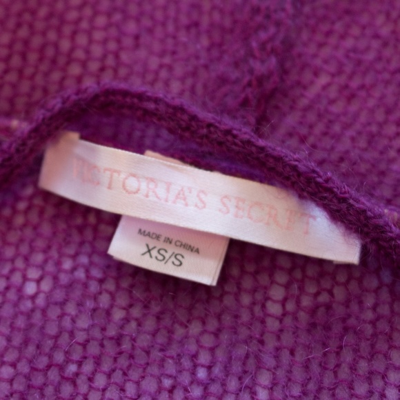 Victoria's Secret | Magenta Hooded Wrap Sweater - Picture 2 of 4